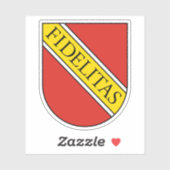 Wapen van Karlsruhe, Duitsland Sticker (Vel)
