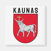 Wapen van Kaunas, Litouwen Magneet (Voorkant)