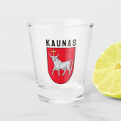 Wapen van Kaunas, Litouwen Shot Glas (Voorkant)