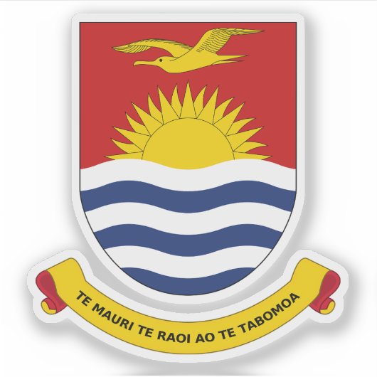 Wapen van Kiribati Sticker (Voorkant)