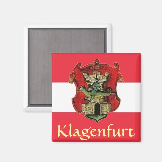 Wapen van Klagenfurt Magneet (Voorkant / Achterkant)