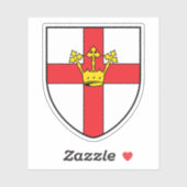 Wapen van Koblenz, Duitsland Sticker (Vel)