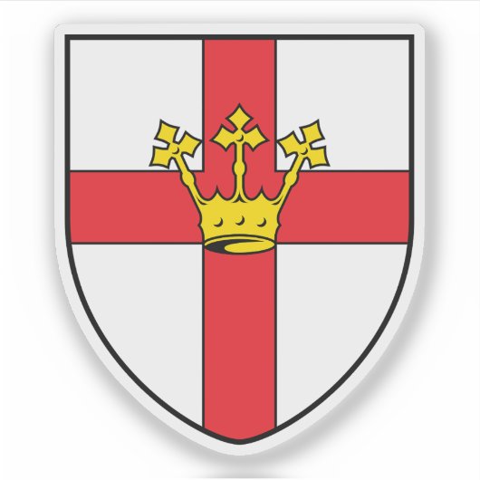 Wapen van Koblenz, Duitsland Sticker (Voorkant)