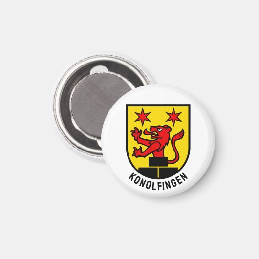 Wapen van Konolfingen, Zwitserland Magneet (Voorkant / Achterkant)