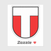 Wapen van Konolfingen, Zwitserland Sticker (Vel)