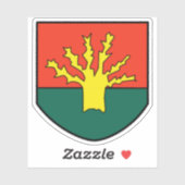 Wapen van Koudougou, Burkina Faso Sticker (Vel)
