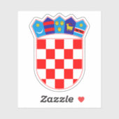Wapen van Kroatië Sticker (Vel)