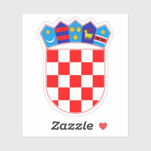Wapen van Kroatië Sticker (Vel)