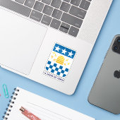 Wapen van La Chaux-de-Fonds, Zwitserland Sticker (Laptop met iPhone)