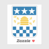 Wapen van La Chaux-de-Fonds, Zwitserland Sticker (Vel)