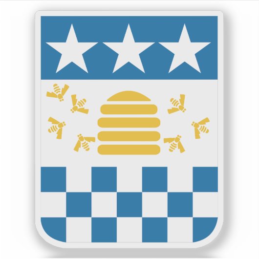 Wapen van La Chaux-de-Fonds, Zwitserland Sticker (Voorkant)