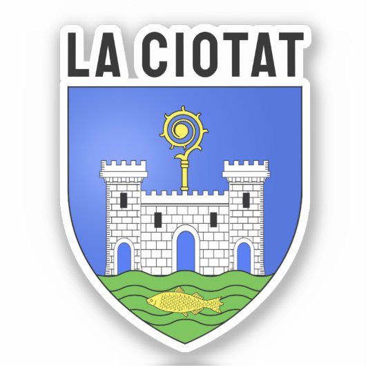 Wapen van La Ciotat - Frankrijk Sticker (Voorkant)