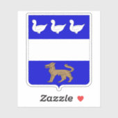 Wapen van La Louvière, België Sticker (Vel)