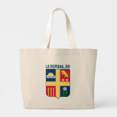 Wapen van La Romana, Dominicaanse Republiek Grote Tote Bag (Achterkant)