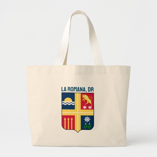 Wapen van La Romana, Dominicaanse Republiek Grote Tote Bag (Voorkant)