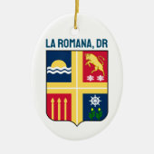 Wapen van La Romana, Dominicaanse Republiek Keramisch Ornament (Voorkant)