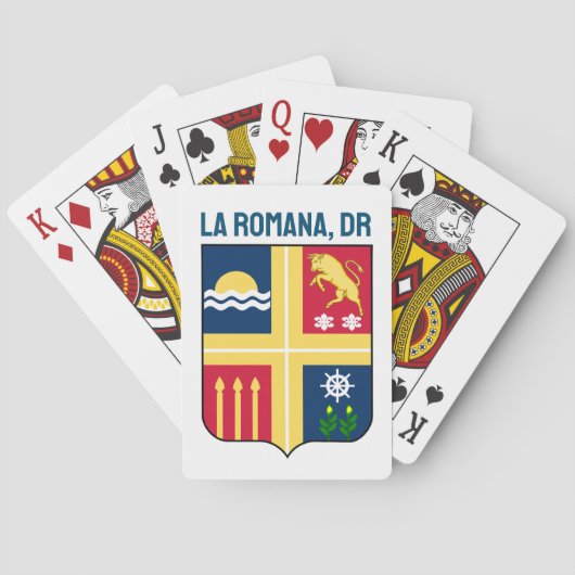 Wapen van La Romana, Dominicaanse Republiek Pokerkaarten (Achterkant)