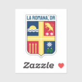 Wapen van La Romana, Dominicaanse Republiek Sticker (Vel)