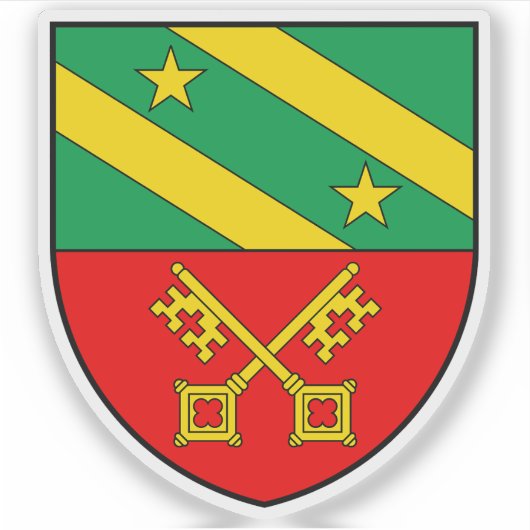 Wapen van Lancy, Zwitserland Sticker (Voorkant)