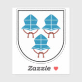 Wapen van Landshut, Duitsland Sticker (Vel)