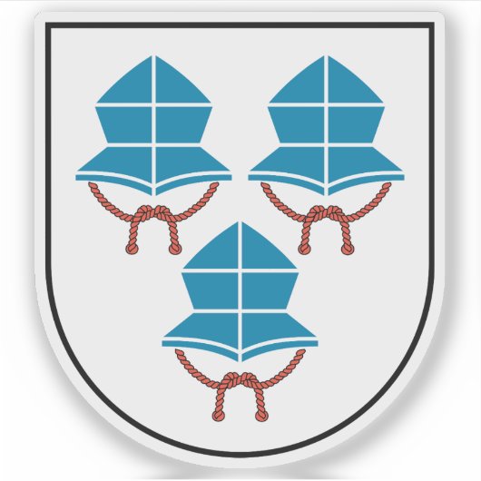 Wapen van Landshut, Duitsland Sticker (Voorkant)
