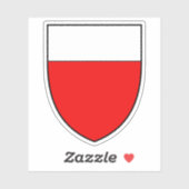 Wapen van Lausanne, Zwitserland Sticker (Vel)