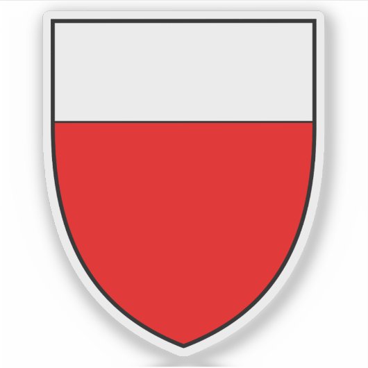 Wapen van Lausanne, Zwitserland Sticker (Voorkant)