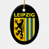 Wapen van Leipzig, Duitsland Keramisch Ornament (Voorkant)