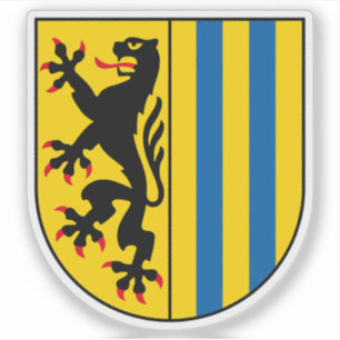 Wapen van Leipzig, Duitsland Sticker