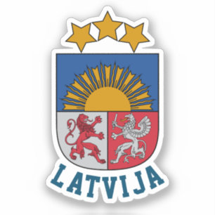 Wapen van Letland Sticker