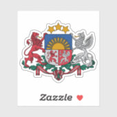 Wapen van Letland Sticker (Vel)