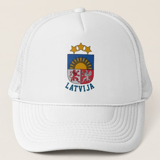 Wapen van Letland Trucker Pet (Voorkant)