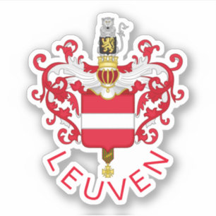 Wapen van Leuven, België Sticker