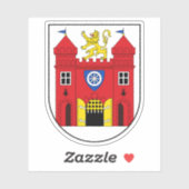 Wapen van Liberec, Tsjechië Sticker (Vel)
