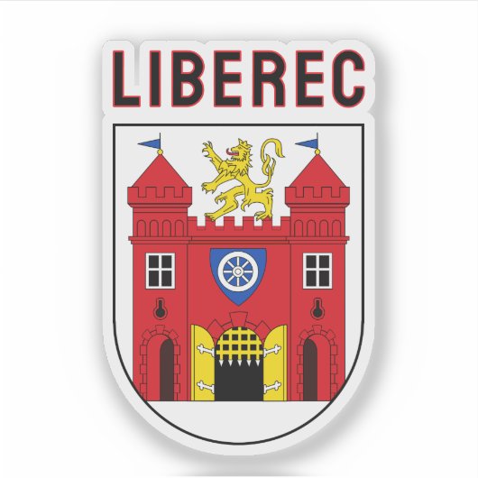 Wapen van Liberec, Tsjechië Sticker (Voorkant)