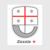 Wapen van Ligurië, Italië Sticker (Vel)