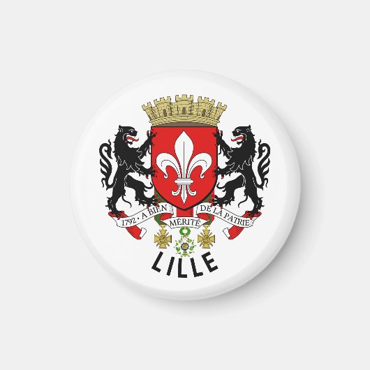 Wapen van Lille, Frankrijk Magneet (Voorkant)