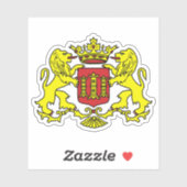 Wapen van Lingen, Duitsland Sticker (Vel)