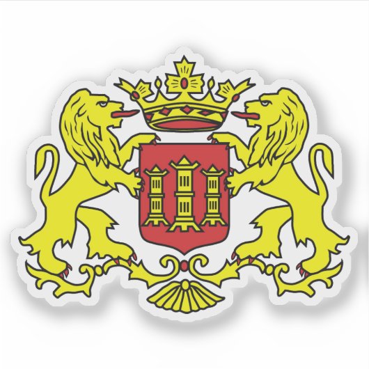 Wapen van Lingen, Duitsland Sticker (Voorkant)