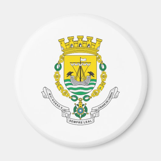wapen van lissabon magneet (Voorkant)