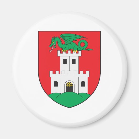 wapen van ljubljana magneet (Voorkant)
