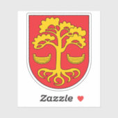 Wapen van Loksa, Estland Sticker (Vel)