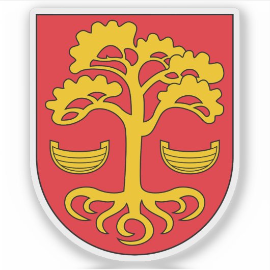 Wapen van Loksa, Estland Sticker (Voorkant)