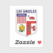 Wapen van Los Angeles Sticker (Vel)
