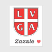Wapen van Lugano, Zwitserland Sticker (Vel)