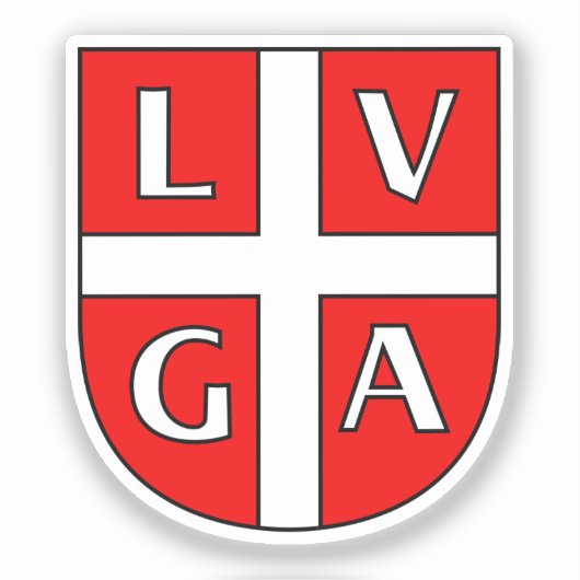 Wapen van Lugano, Zwitserland Sticker (Voorkant)