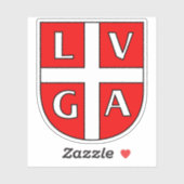 Wapen van Lugano, Zwitserland Sticker (Vel)