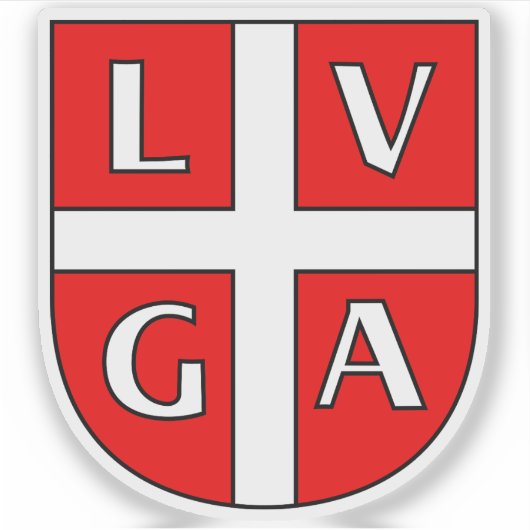 Wapen van Lugano, Zwitserland Sticker (Voorkant)