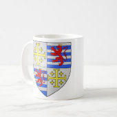 Wapen van Lusignan van Cyprus en Jeruzalem Koffiemok (Voorkant links)