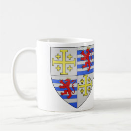 Wapen van Lusignan van Cyprus en Jeruzalem Koffiemok